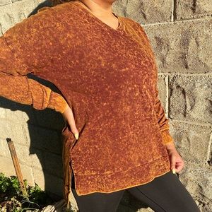 Burnt Orange Long Sleeve Top